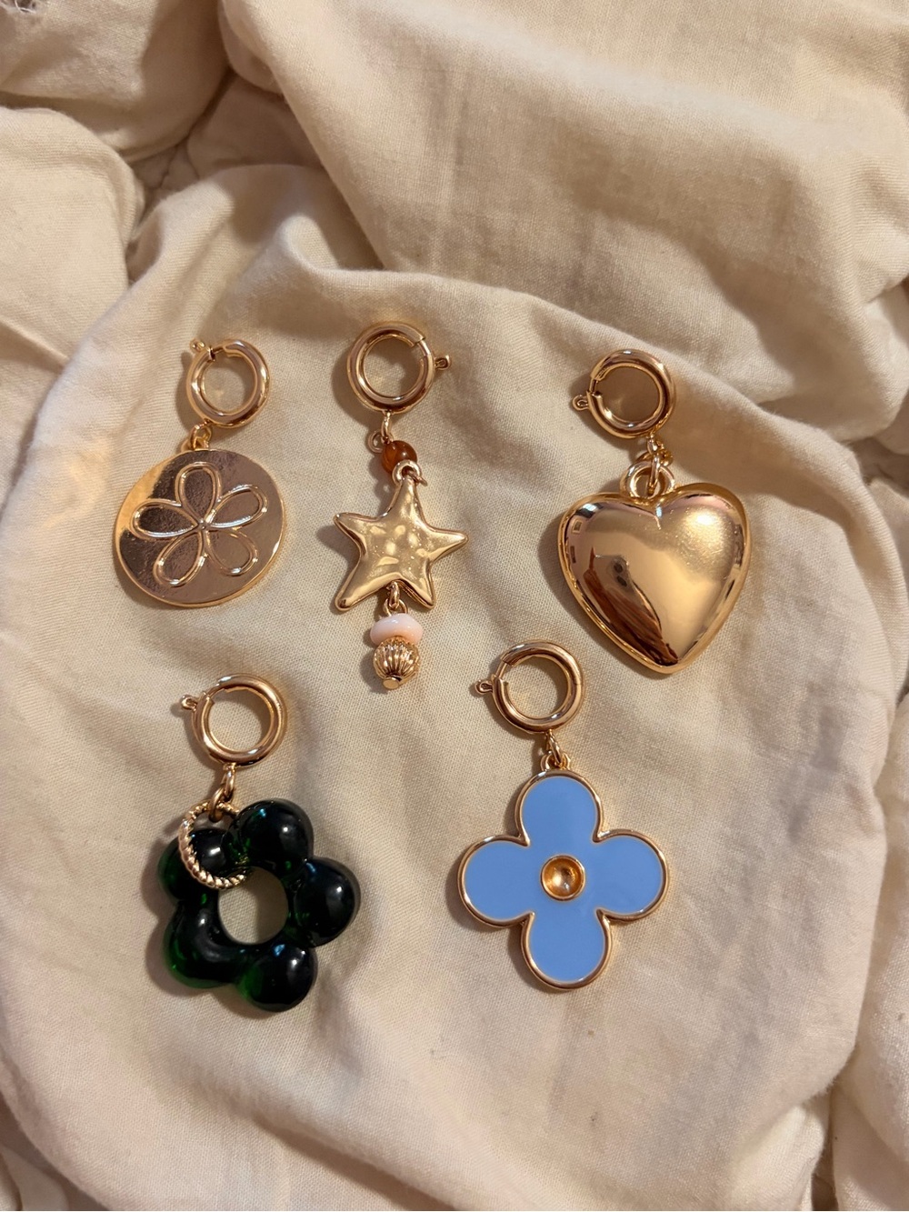 Free People Gold and Resin Designer-Inspired Charm Collection